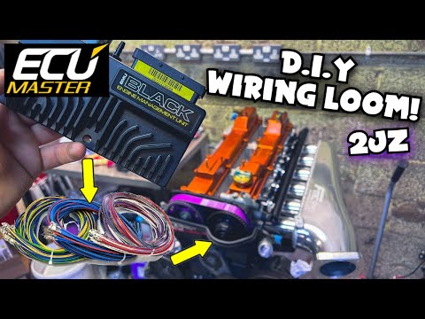 Видео: Как сделать собственную проводку двигателя! *2jz ECU Master*