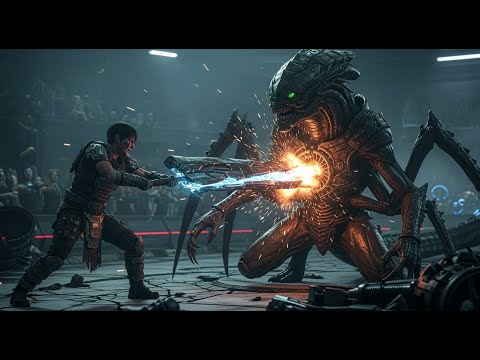 Видео: Инопланетные солдаты в броне — человек вошёл без рубашки