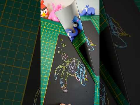 Видео: Как рисовать черепаху, черепашку. #art#рисуемсмалышами#scratchcards#turtle