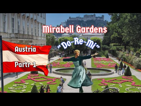Видео: Зальцбург Австрия Дворец и сад Мирабель