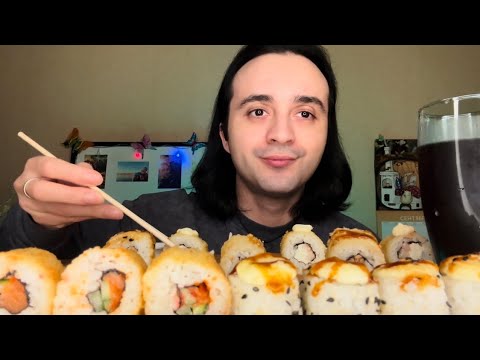 Видео: МУКБАНГ из прошлого РОЛЛЫ / mukbang rolls не #асмр