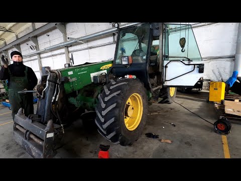 Видео: Редкий фронтальный погрузчик в наших краях  JohnDeere 3420- дефектовка+ ремонт  перед сезоном !