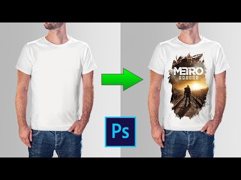 Видео: Как добавить изображение на футболку в фотошопе