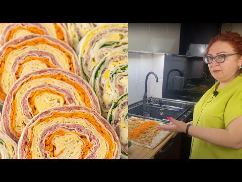 Видео: Ռուլետ լավաշով․ Շատ լավ բաղադրատոմս է, անպայման փորձեք   Рулет из лаваша  Lavash Rolls  Xohanoc.am