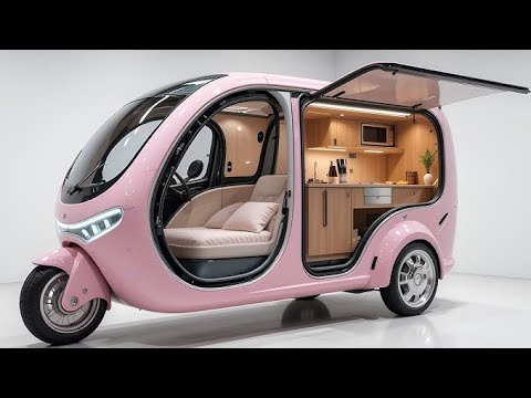 Видео: 🔥3-колёсный микро-караван 2025 🚐 Мини-кемпер будущего | Дом на колёсах нового поколения