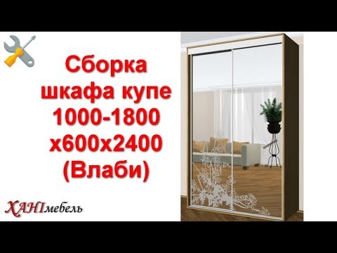 Видео: Сборка шкафа купе 1000 - 1800 х 600 х 2400 (Влаби)