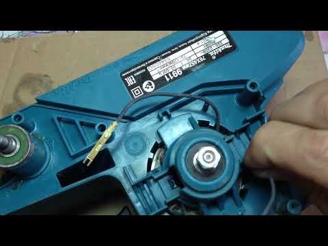 Видео: ленточная шлифмашинка makita 9911