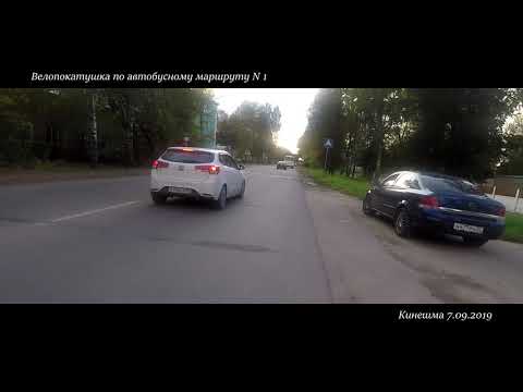 Видео: Кинешма  автобусный маршрут N1 Озерки - фабрика N 2
