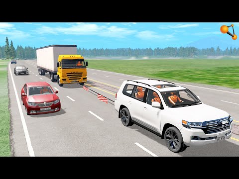 Видео: СМЕРТЕЛЬНАЯ БУКСИРОВКА! ЛЕНД КРУЗЕР ВЫТЯНУЛ ФУРУ НА ТРАССУ | BeamNG.drive