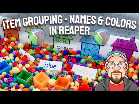 Видео: Группировка предметов — названия и цвета в REAPER