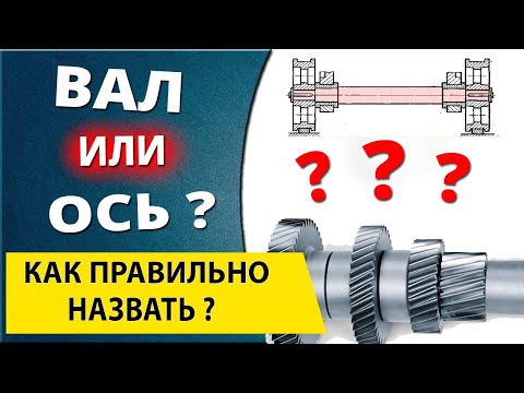 Видео: Вал и ось. В чем отличие? Назначение валов и осей в машиностроении и не только
