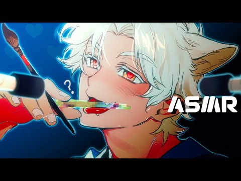 Видео: ASMR│👄Манчи Манчи ✏Pen Noms 🖼 (CC✔)