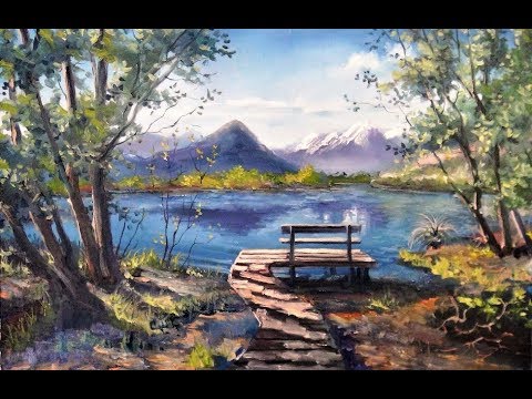 Видео: 🔝 ХуДоЖнИкИ | Рисуем вместе | Летний пейзаж маслом | Александр Григорьев