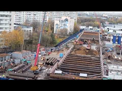 Видео: Новая локация съёмки площадки Кленовый Бульвар Бирюлёвской линии 