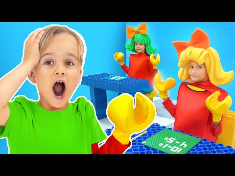 Видео: Приключение Lego в школе для детей!