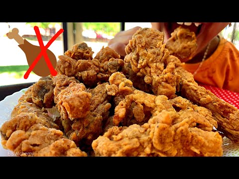 Видео: Жареный цыпленок с королевскими вешенками|ЛУЧШАЯ ВЕГАНСКАЯ жареная курица|Жареный цыпленок с веше...