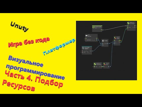 Видео: Unity Визуальное программирование || Игра без кода || Платформер 2D || Подбор ресурсов