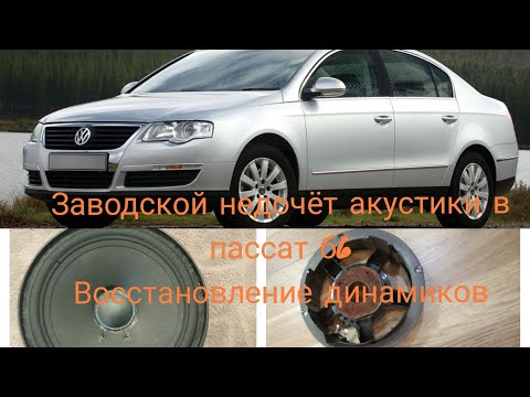 Видео: проблема динамиков PASSAT B6!!!!