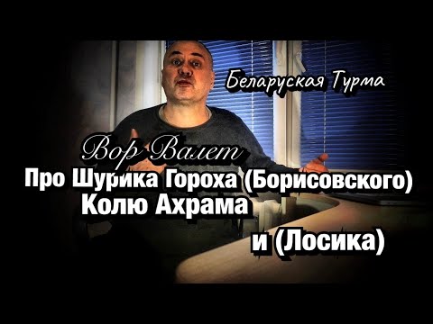 Видео: Вор в Законе Валера Валет про Шурика Гороха (Борисовского), Колю Ахрама и Лосика