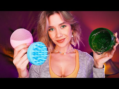Видео: 🤤 АСМР Расслабляющий МАССАЖ ЛИЦА, ГОЛОВЫ И УШЕК, НО Ты Можешь ЗАКРЫТЬ ГЛАЗА asmr eyes closed massage