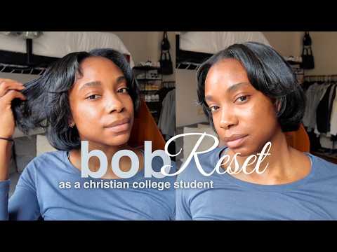 Видео: BOB RESET | Уютный день в одиночестве: укладываю волосы, смотрю «Избранных» и нахожу покой в ​​Боге!