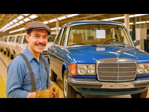Видео: Как создавался Mercedes-Benz W123 на их ностальгическом заводе 70-х | Пошаговый процесс