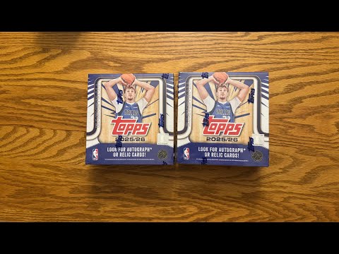 Видео: Открытие Mega Box Topps NBA Basketball 2025-26 (распаковка и обзор)