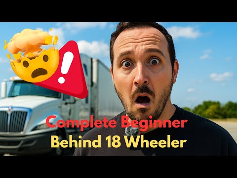 Видео: Абсолютный новичок за рулём 18-колесного автомобиля | Сможет ли он сдать экзамен? | Экзамен на по...