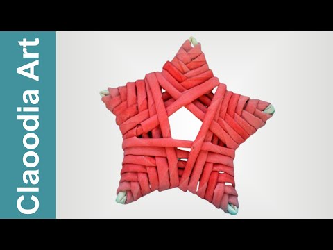 Видео: Как сделать звезду с бумажным плетеное?