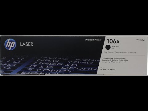 Видео: Заправка HP W1106A (№106A) для HP Laser 107/MFP 135/MFP 137