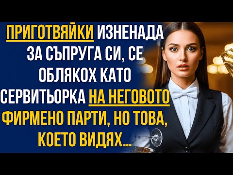 Видео: Дегизирах се като сервитьорка на партито на мъжа ми… но онова, което видях там, ме срази!