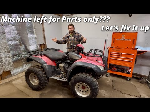 Видео: Превращаем машину из автозапчастей в машину! Honda Rincon 650