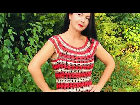 Видео: Круглая кокетка+Росток//Туника крючком//Мастер класс#вязаниекрючком#круглаякокетка