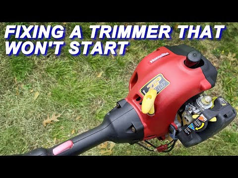 Видео: Ремонт триммера Homelite, который не запускается.