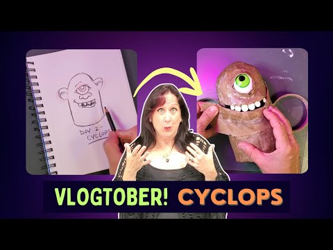 Видео: 31 монстр: как сделать циклопа из папье-маше — Vlogtober, день 2