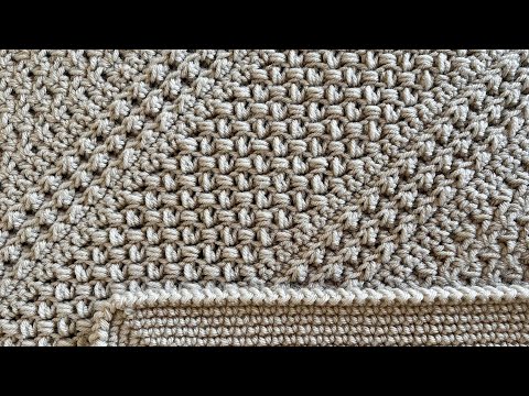 Видео: Текстурированный комфортный вязаный крючком плед