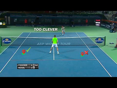 Видео: Теннисный IQ Федерера был ненормальным 🤓