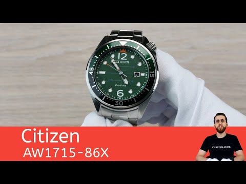 Видео: Green Air Horizon / Citizen AW1715-86X / Распаковка / Обзор