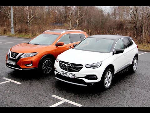 Видео: Nissan X-Trail против Opel Grandland X: что лучше для мягкой зимы? ТЕСТ ДРАЙВ ОБЗОР 2020