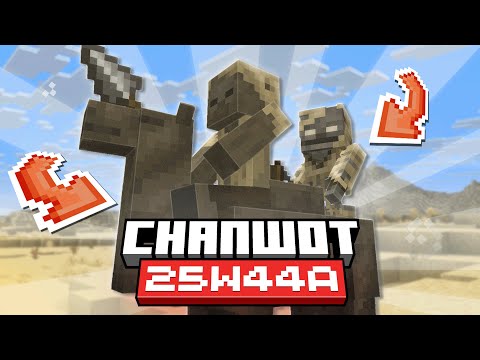 Видео: Огляд снапшоту 25w44a! НОВІ МОБИ - Висушень, Хаск верблюд