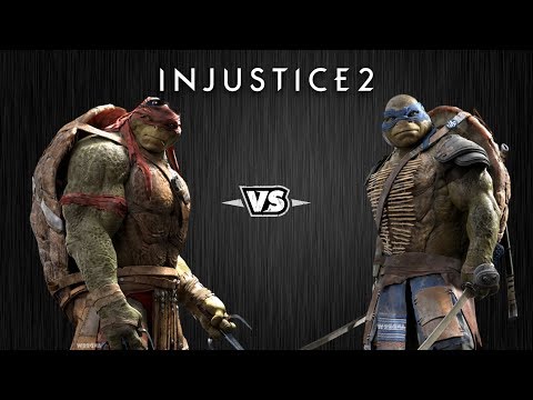 Видео: Injustice 2 - Рафаэль против Леонардо - Intros & Clashes (rus)
