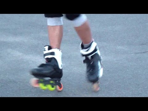 Видео: Вращение на двух колесах. Трюки на роликах. Урок 22