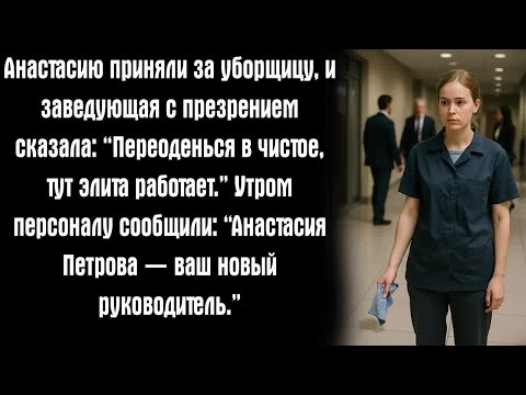 Видео: Анастасию приняли за уборщицу, и заведующая с презрением сказала： “Переоденься в чистое, тут элита..