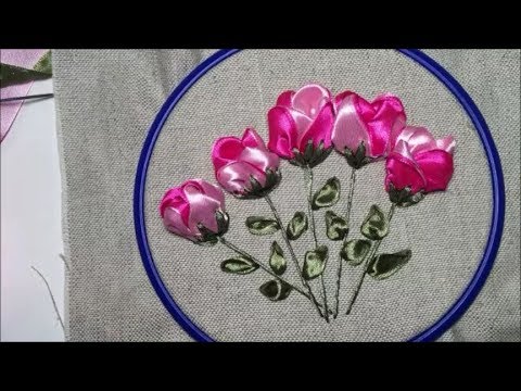 Видео: Цветок из атласной ленты / Satin ribbon flower