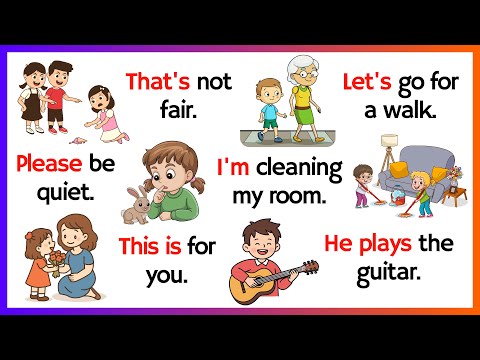 Видео: Говорите по-английски с детьми | Разговорный английский для детей | Повседневные английские предл...