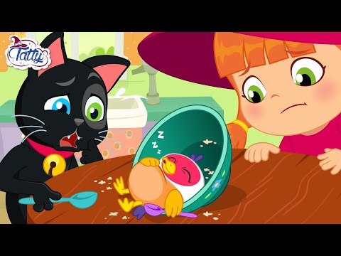 Видео: Как Татти и Мисифу спасиха мацката? 🦅 Анимационни филми за деца | Добрата малка вещица Татти