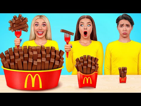 Видео: Большая, Средняя или Маленькая Тарелка Челлендж | Смешные Моменты от Trend DO Challenge