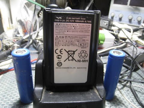 Видео: Переделка на 18650 аккумулятор FNB V106 (радиостанций Yaesu и Vertex)