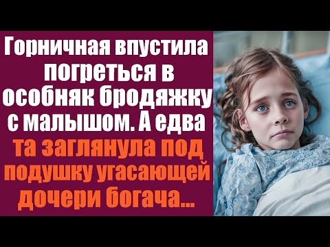 Видео: Горничная впустила погреться в особняк бродяжку с малышом на руках. А едва та заглянула под подушку