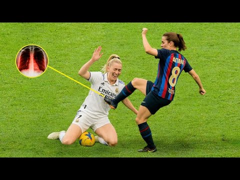Видео: Жестокие фолы и грязные игры в женском футболе